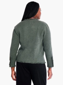 Fringe Mix Knit Jacket BRIAR -Nic+Zoe F231133WBIAPRODUCT 03