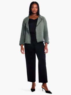 Fringe Mix Knit Jacket BRIAR -Nic+Zoe F231133WBIAPRODUCT 04