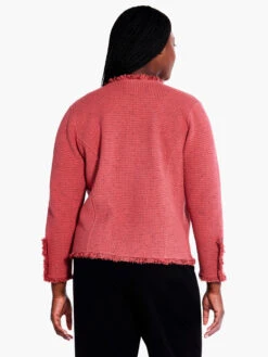 Fringe Mix Knit Jacket SPICE -Nic+Zoe F231133WSPIPRODUCT 03