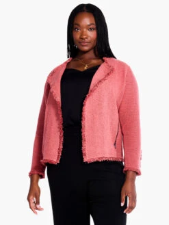 Fringe Mix Knit Jacket SPICE -Nic+Zoe F231133WSPIPRODUCT 04