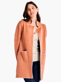 Cool Nights Knit Jacket COPPER CREAM