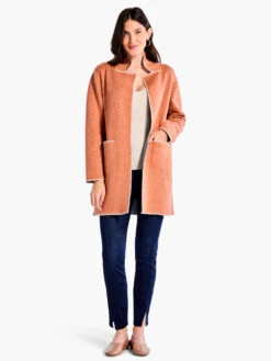 Cool Nights Knit Jacket COPPER CREAM -Nic+Zoe F231134CREPRODUCT 04