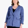 Fringe Mix Knit Blazer CORNFLOWER 2 Fringe Mix Knit Blazer CORNFLOWER -Nic+Zoe F231138WCFLPRODUCT 01