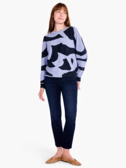Dusk Days Sweater BLUE MULTI -Nic+Zoe F231139BLTPRODUCT 04