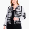 Romantic Soutache Knit Jacket GREY MULTI -Nic+Zoe F231150WGMIPRODUCT 01