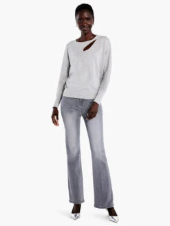 Soft Sleeve Twist Sweater Tee REFLECTION -Nic+Zoe F231153RFLPRODUCT 04