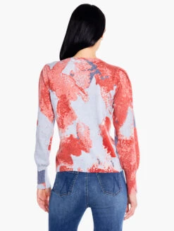Pressed Petals Sweater RED MULTI 4 Pressed Petals Sweater RED MULTI -Nic+Zoe F231167REDPRODUCT 03