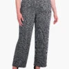29" Etched Tweed Wide Leg Ankle Pant BLACK MULTI -Nic+Zoe F231342WBLMPRODUCT 02