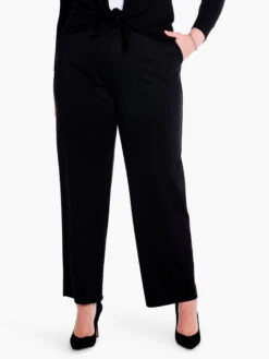 29" Drapey Ponte Wide Leg Ankle Pant BLACK ONYX -Nic+Zoe F231352WBLXPRODUCT 04