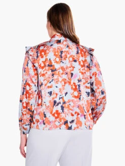 Pressed Petals Top RED MULTI -Nic+Zoe F231610WREDPRODUCT 03