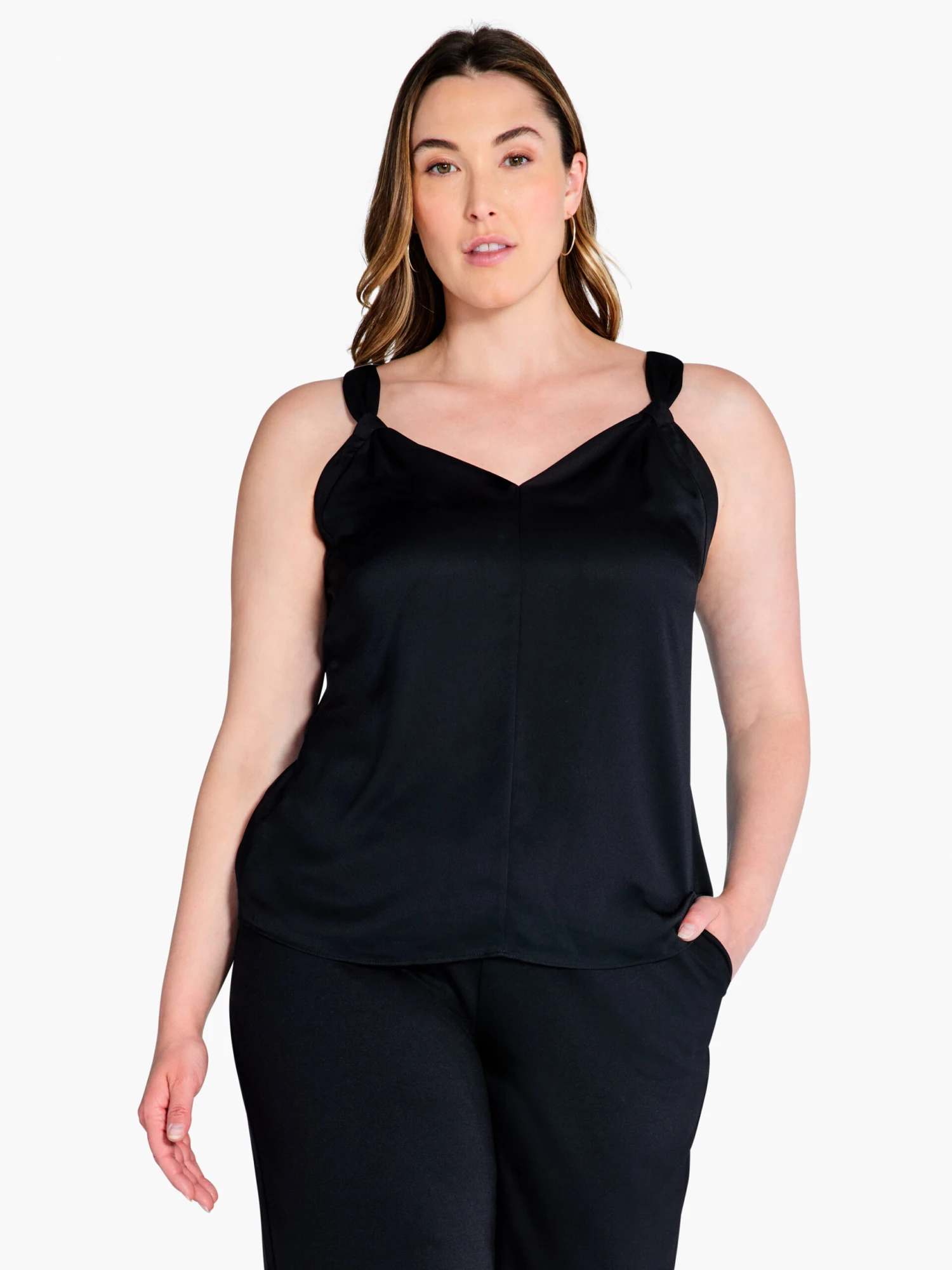 Elevated Cami BLACK ONYX Elevated Cami BLACK ONYX -Nic+Zoe F231614WBLXPRODUCT 04 scaled
