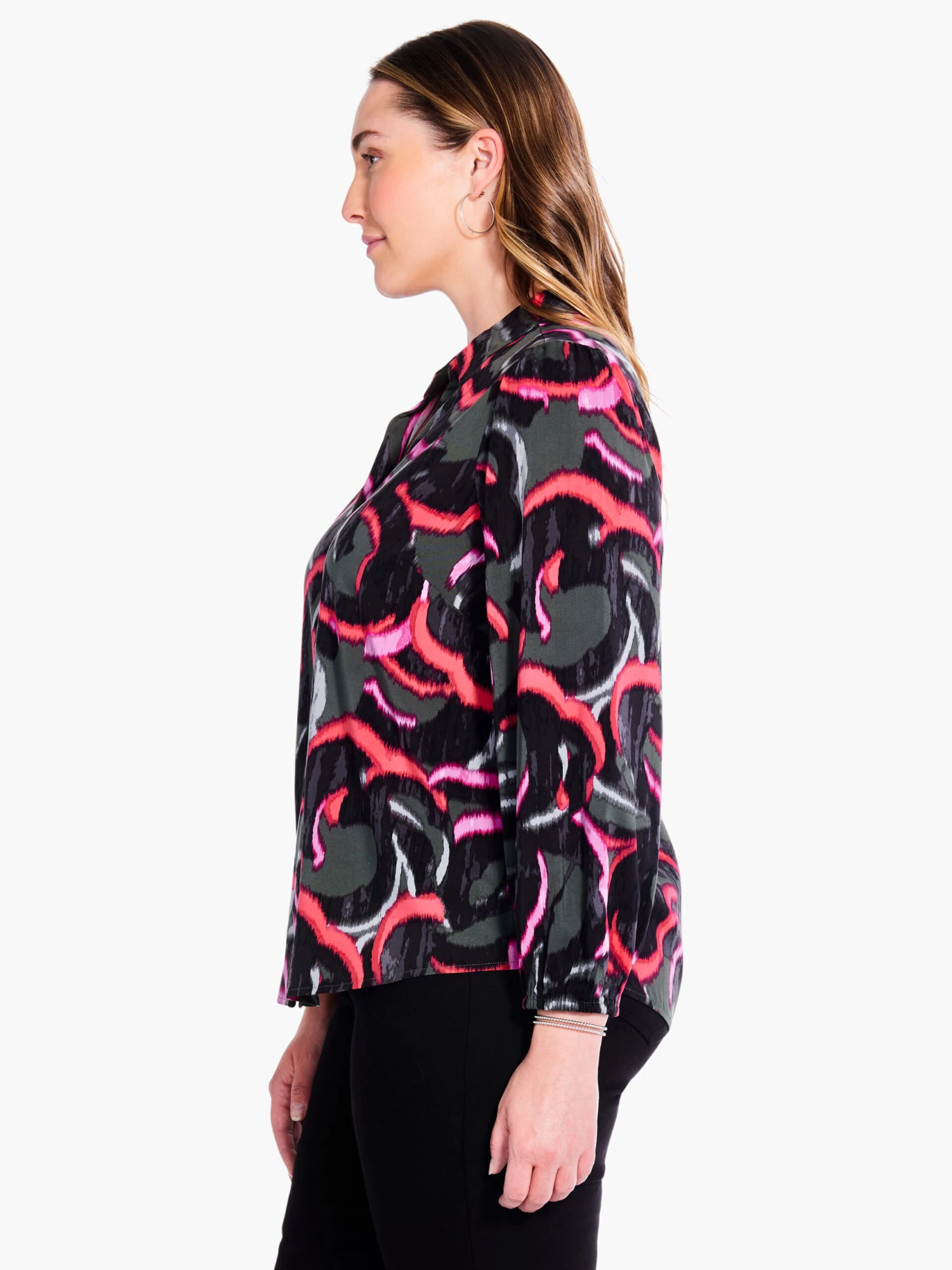 Neon Doodle Live In Shirt GREEN MULTI Neon Doodle Live In Shirt GREEN MULTI -Nic+Zoe F231622WGRIPRODUCT 02 scaled