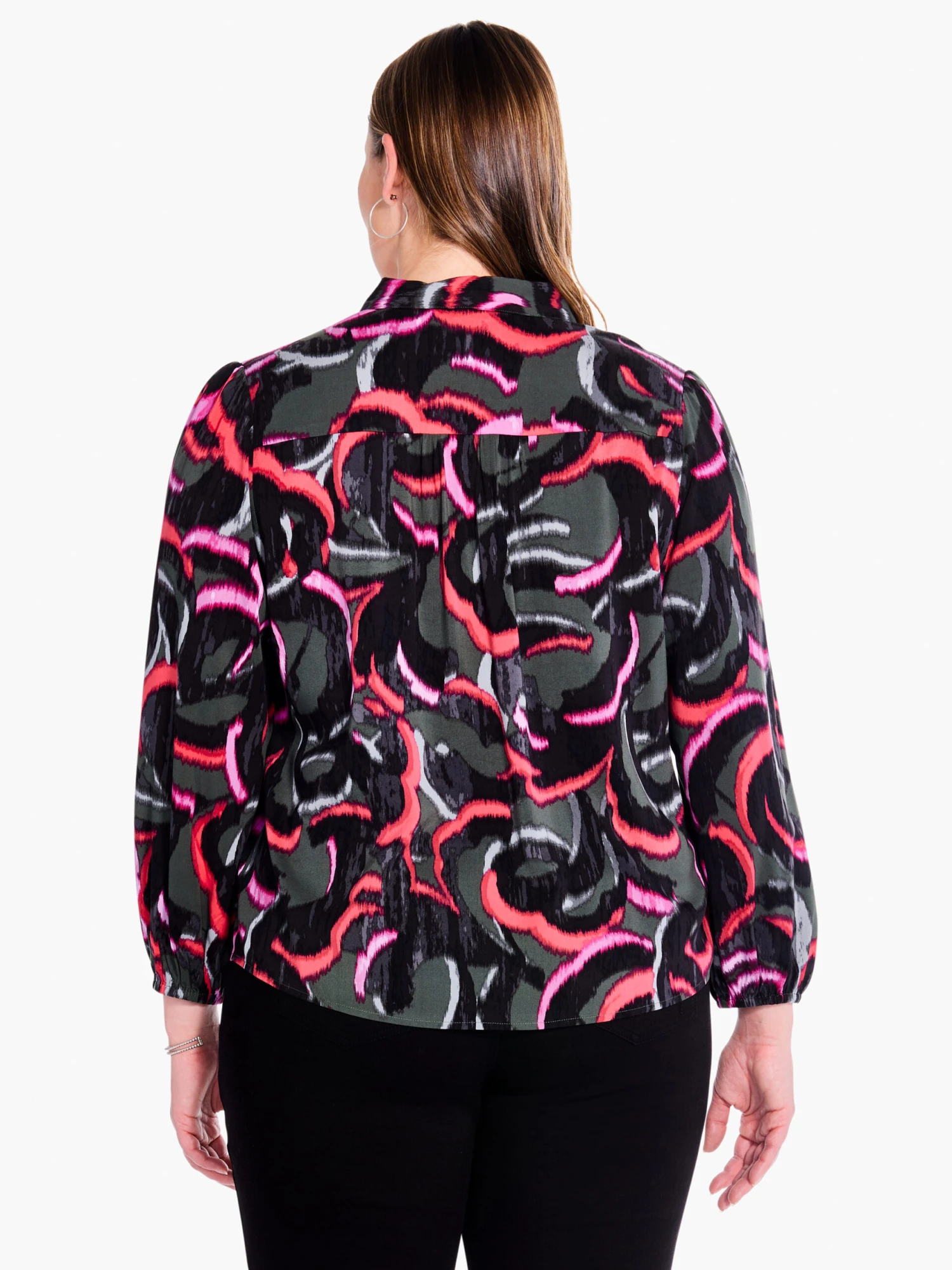 Neon Doodle Live In Shirt GREEN MULTI Neon Doodle Live In Shirt GREEN MULTI -Nic+Zoe F231622WGRIPRODUCT 03 scaled