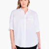 Girlfriend Legging Shirt PAPER WHITE -Nic+Zoe F231628WPWHPRODUCT 01