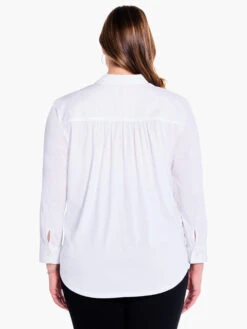 Girlfriend Legging Shirt PAPER WHITE -Nic+Zoe F231628WPWHPRODUCT 03