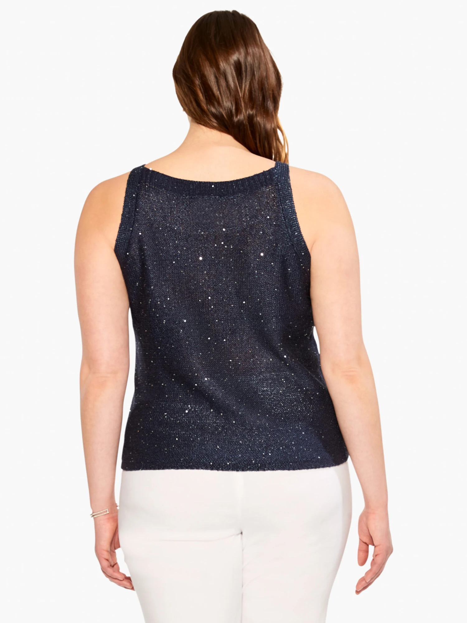 Sequin Tank DARK INDIGO Sequin Tank DARK INDIGO -Nic+Zoe M231112WDIDPRODUCT 03 scaled