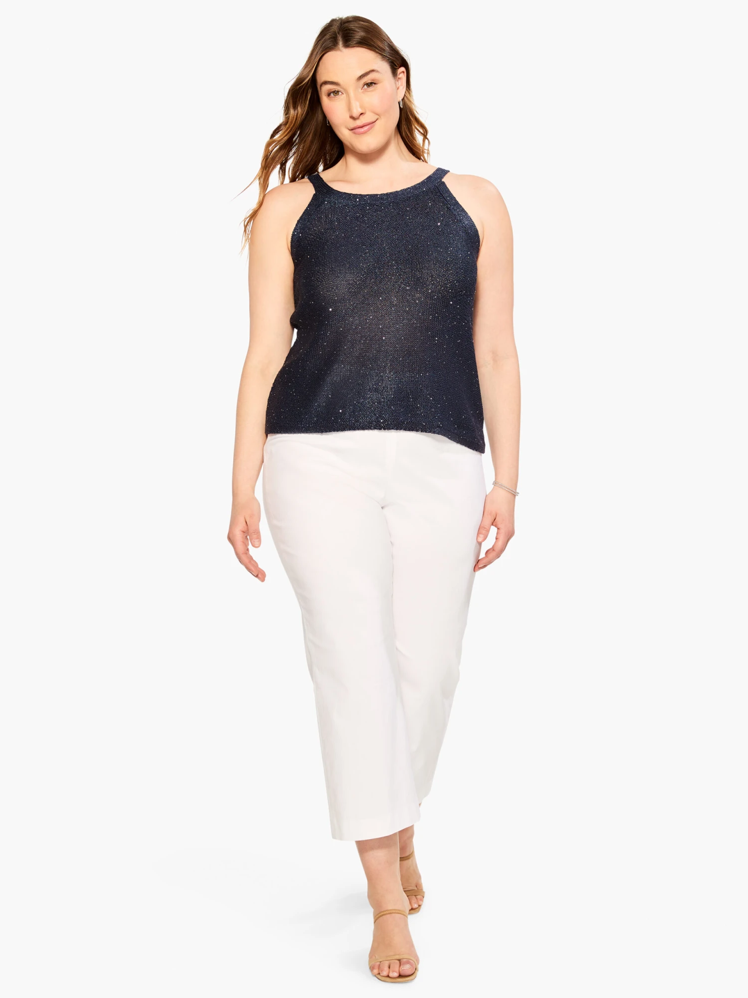 Sequin Tank DARK INDIGO Sequin Tank DARK INDIGO -Nic+Zoe M231112WDIDPRODUCT 04 scaled