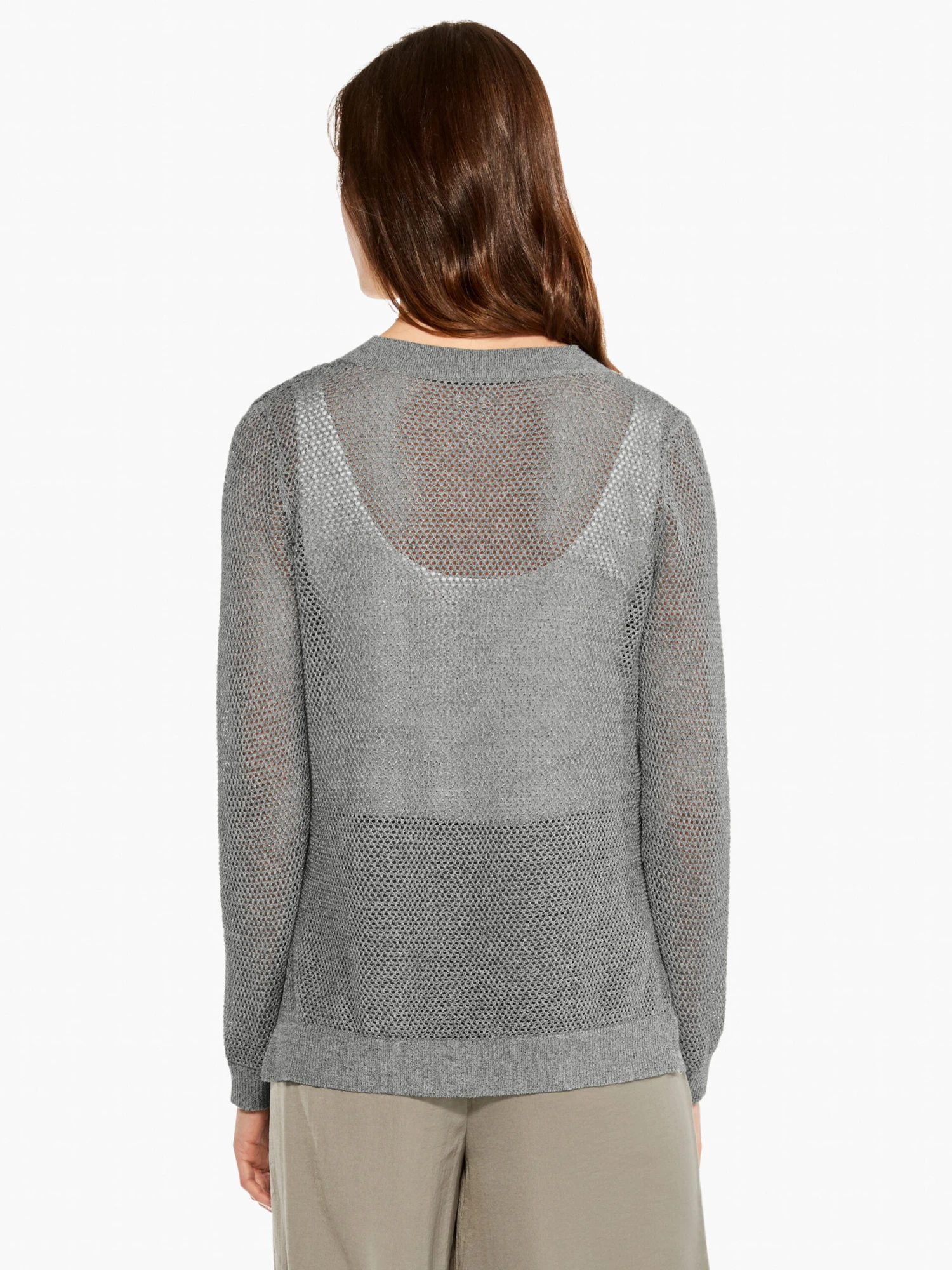 Mesh Stitch Sweater TARRAGON Mesh Stitch Sweater TARRAGON -Nic+Zoe M231116TARPRODUCT 03 scaled