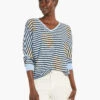 Stamped Stripes Sweater BLUE MULTI 1 Stamped Stripes Sweater BLUE MULTI -Nic+Zoe M231122BLTPRODUCT 01