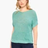Easy Sleeve Summer Sweater HAZY AQUA 2 Easy Sleeve Summer Sweater HAZY AQUA -Nic+Zoe M231123WHAQPRODUCT 01