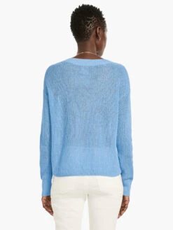 Textural V-Neck Summer Sweater ZEPHYR 4 Textural V-Neck Summer Sweater ZEPHYR -Nic+Zoe M231131ZPRPRODUCT 03