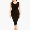High Twist Ruched Dress BLACK ONYX 1 High Twist Ruched Dress BLACK ONYX -Nic+Zoe M231203WBLXPRODUCT 01
