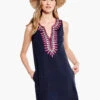 Summer Retreat Dress INDIGO MULTI -Nic+Zoe M231258IMIPRODUCT 01