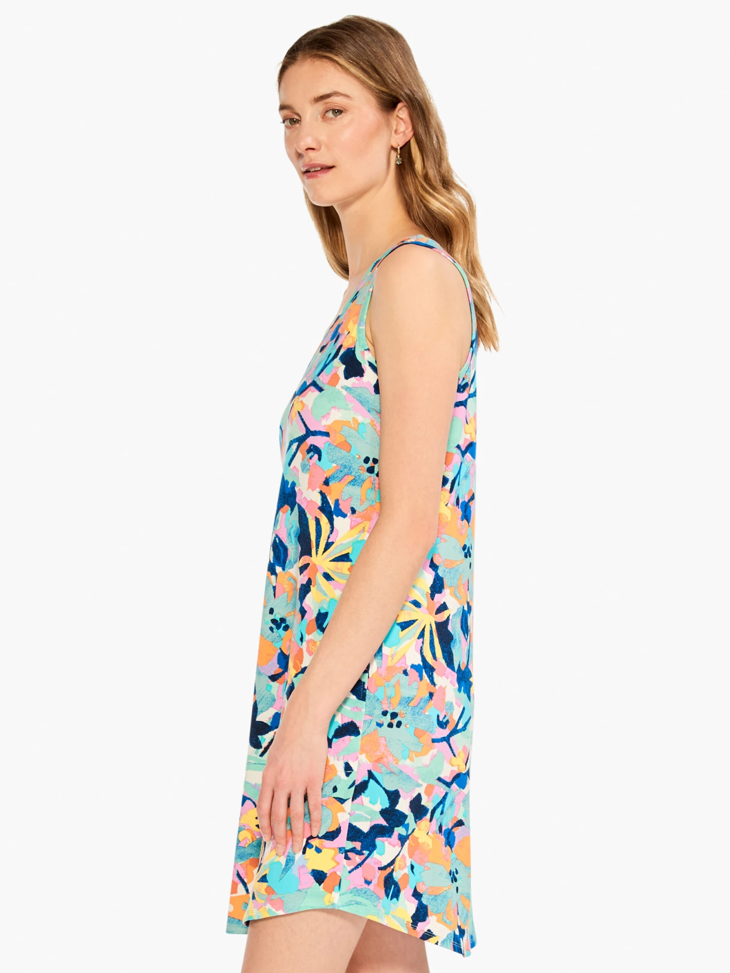 Color Field Dress AQUA MULTI Color Field Dress AQUA MULTI -Nic+Zoe M231266AQLPRODUCT 02 scaled