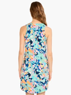 Color Field Dress AQUA MULTI 4 Color Field Dress AQUA MULTI -Nic+Zoe M231266AQLPRODUCT 03