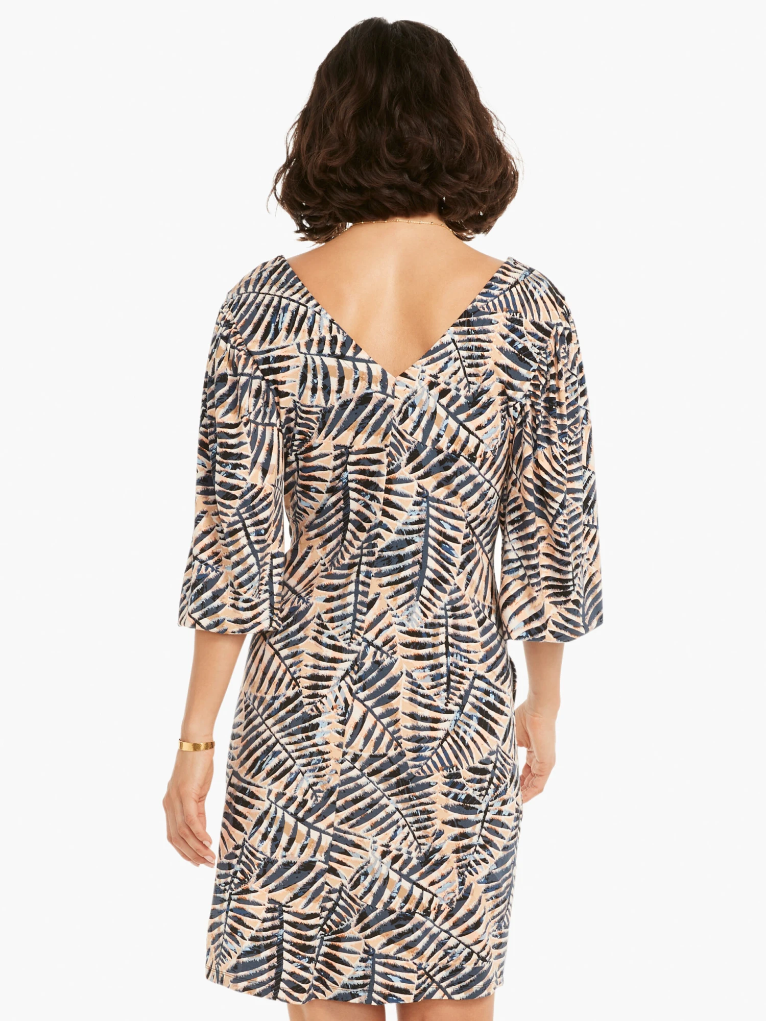 Flowing Ferns Dress NEUTRAL MULTI Flowing Ferns Dress NEUTRAL MULTI -Nic+Zoe M231268NUMPRODUCT 03 scaled
