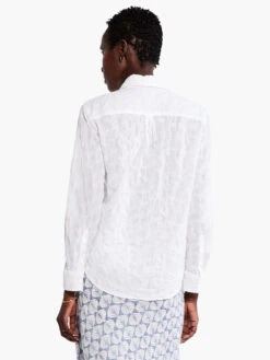 Embroidered Sky Shirt PAPER WHITE -Nic+Zoe M231612PWHPRODUCT 03
