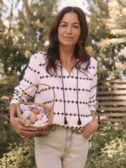 Plus One Top WHITE MULTI