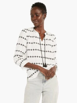 Plus One Top WHITE MULTI -Nic+Zoe M231614WMTPRODUCT 04