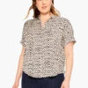 Inky Dots Shirt WHITE MULTI 2 Inky Dots Shirt WHITE MULTI -Nic+Zoe M231619WWMTPRODUCT 01
