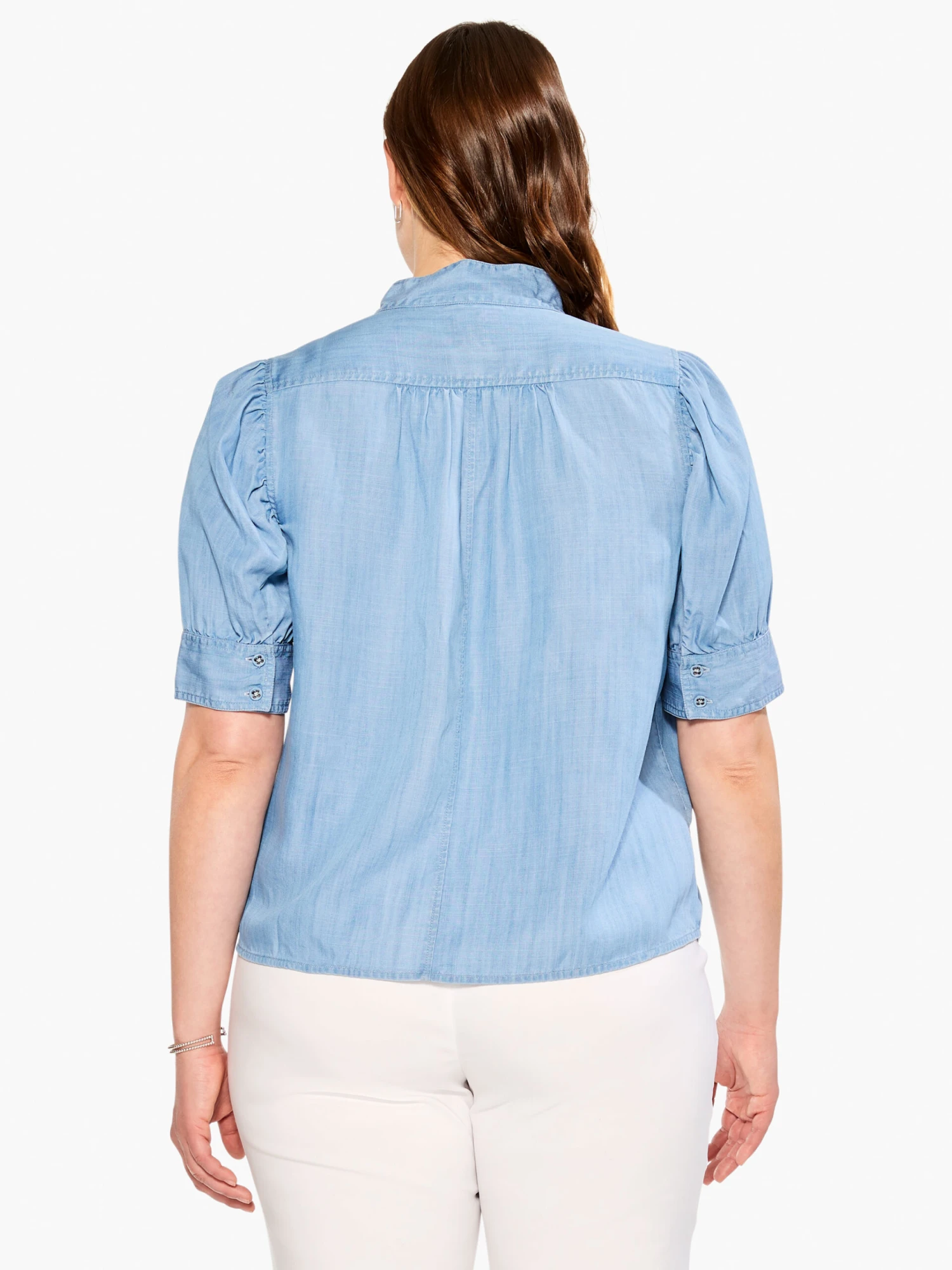 Femme Sleeve Denim Shirt MINERAL Femme Sleeve Denim Shirt MINERAL -Nic+Zoe M231622WMNRPRODUCT 03 scaled