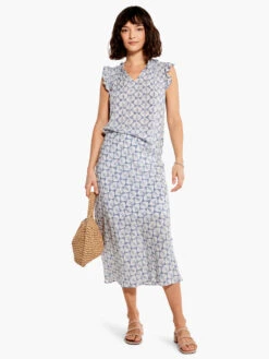 Lilipad Blues Tank BLUE MULTI -Nic+Zoe M231631BLTPRODUCT 04