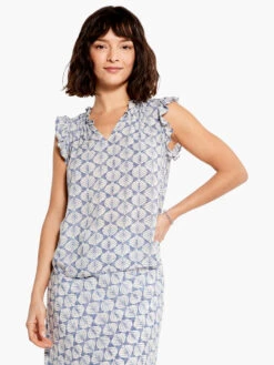 Lilipad Blues Tank BLUE MULTI -Nic+Zoe M231631BLTPRODUCT 07