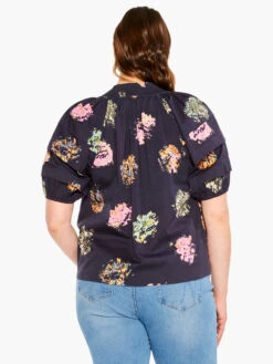 Bright Spot Top INDIGO MULTI -Nic+Zoe M231632WIMIPRODUCT 03