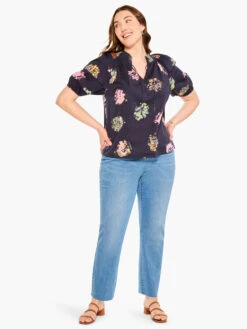 Bright Spot Top INDIGO MULTI -Nic+Zoe M231632WIMIPRODUCT 04