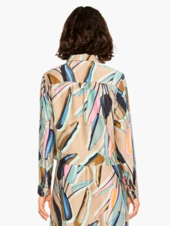 Banana Leaves Top AQUA MULTI -Nic+Zoe M231634AQLPRODUCT 03