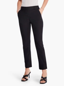Polished Wonderstretch Straight Ankle Pant BLACK ONYX