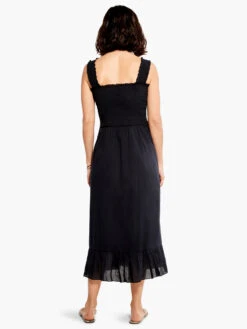 Cotton Lawn Smocked Dress BLACK ONYX -Nic+Zoe M231904BLXPRODUCT 03