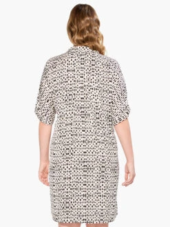 Inky Dots Dress WHITE MULTI -Nic+Zoe M231915WWMTPRODUCT 03
