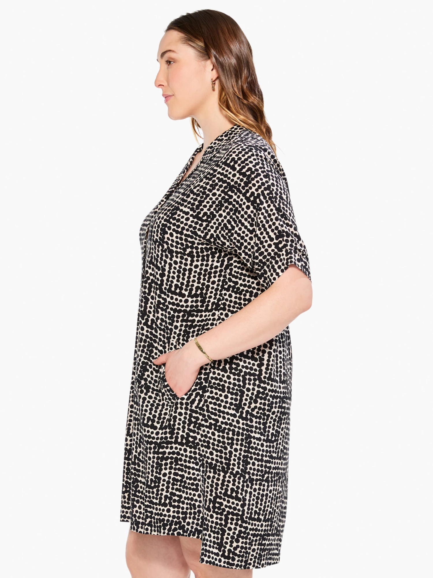 Daydream Dot Dress BLACK MULTI Daydream Dot Dress BLACK MULTI -Nic+Zoe M231922WBLMPRODUCT 02 scaled