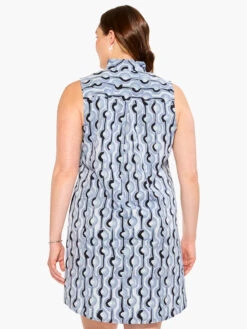 Painted Clouds Zest Dress BLUE MULTI -Nic+Zoe M231949WBLTPRODUCT 03