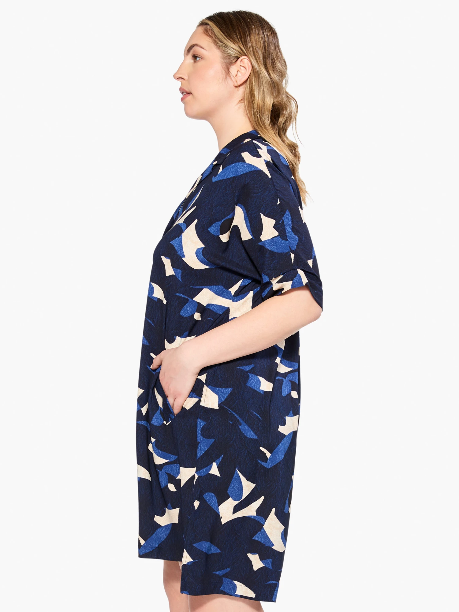 Abstract Billow Dress INDIGO MULTI Abstract Billow Dress INDIGO MULTI -Nic+Zoe M231953WIMIPRODUCT 02 scaled