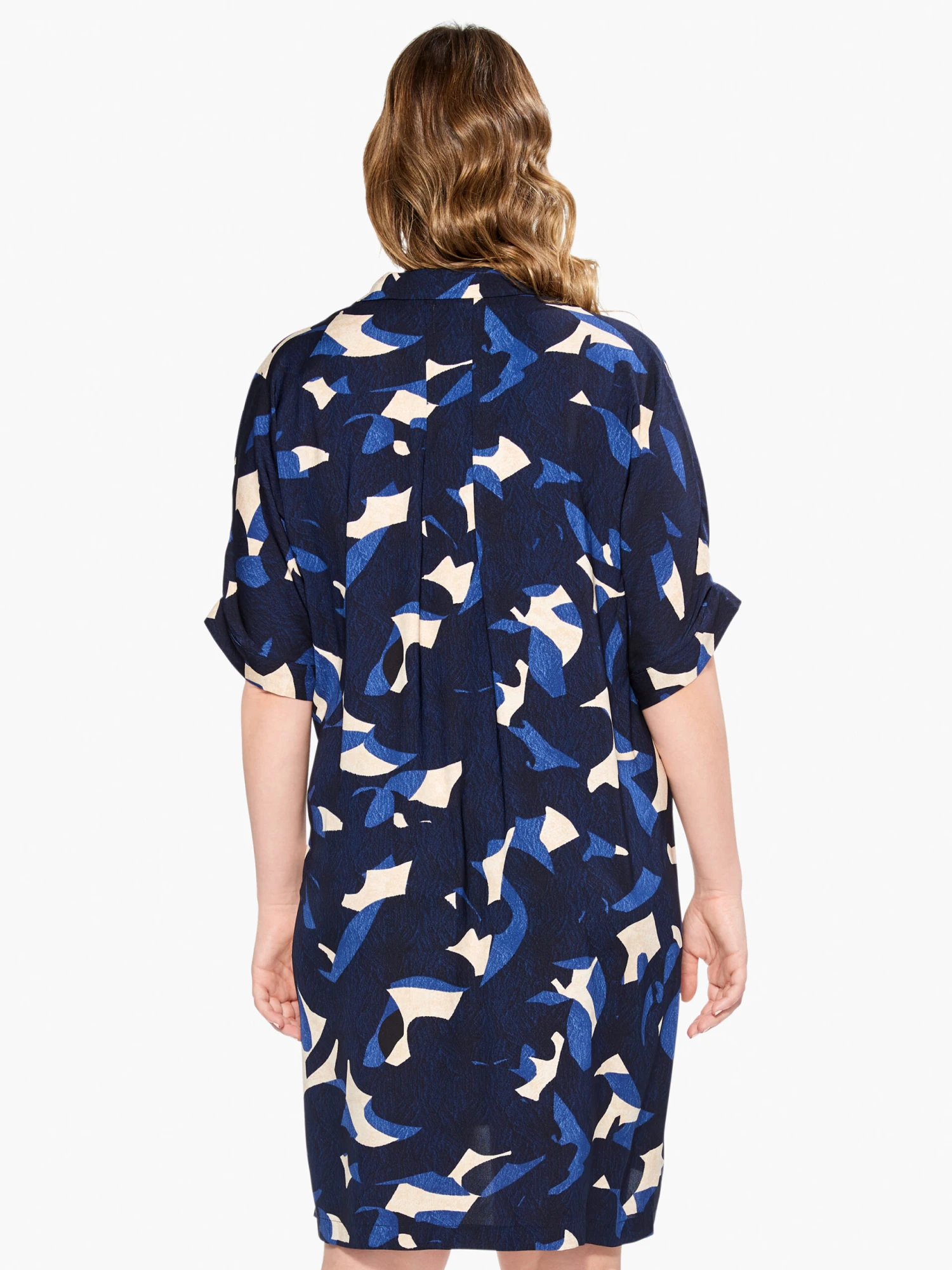 Abstract Billow Dress INDIGO MULTI Abstract Billow Dress INDIGO MULTI -Nic+Zoe M231953WIMIPRODUCT 03 scaled