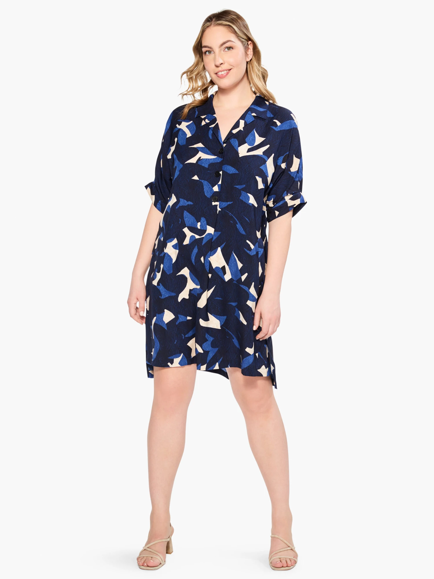 Abstract Billow Dress INDIGO MULTI Abstract Billow Dress INDIGO MULTI -Nic+Zoe M231953WIMIPRODUCT 04 scaled