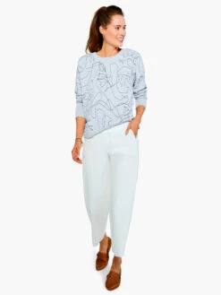 All Day Slim Wide Crop PAPER WHITE -Nic+Zoe R211802PWHPRODUCT 01