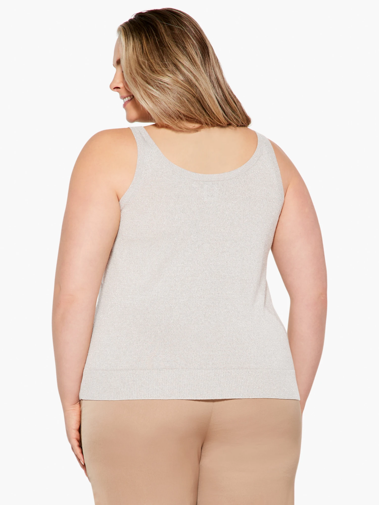 Lurex Corset Tank SANDSHELL Lurex Corset Tank SANDSHELL -Nic+Zoe S231116WSSHPRODUCT 03 scaled